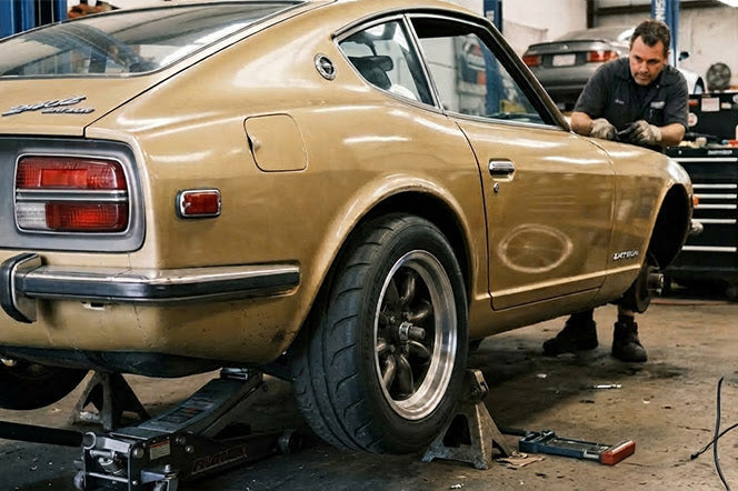 How to Roll Fenders on a Datsun Z for Wider Tires