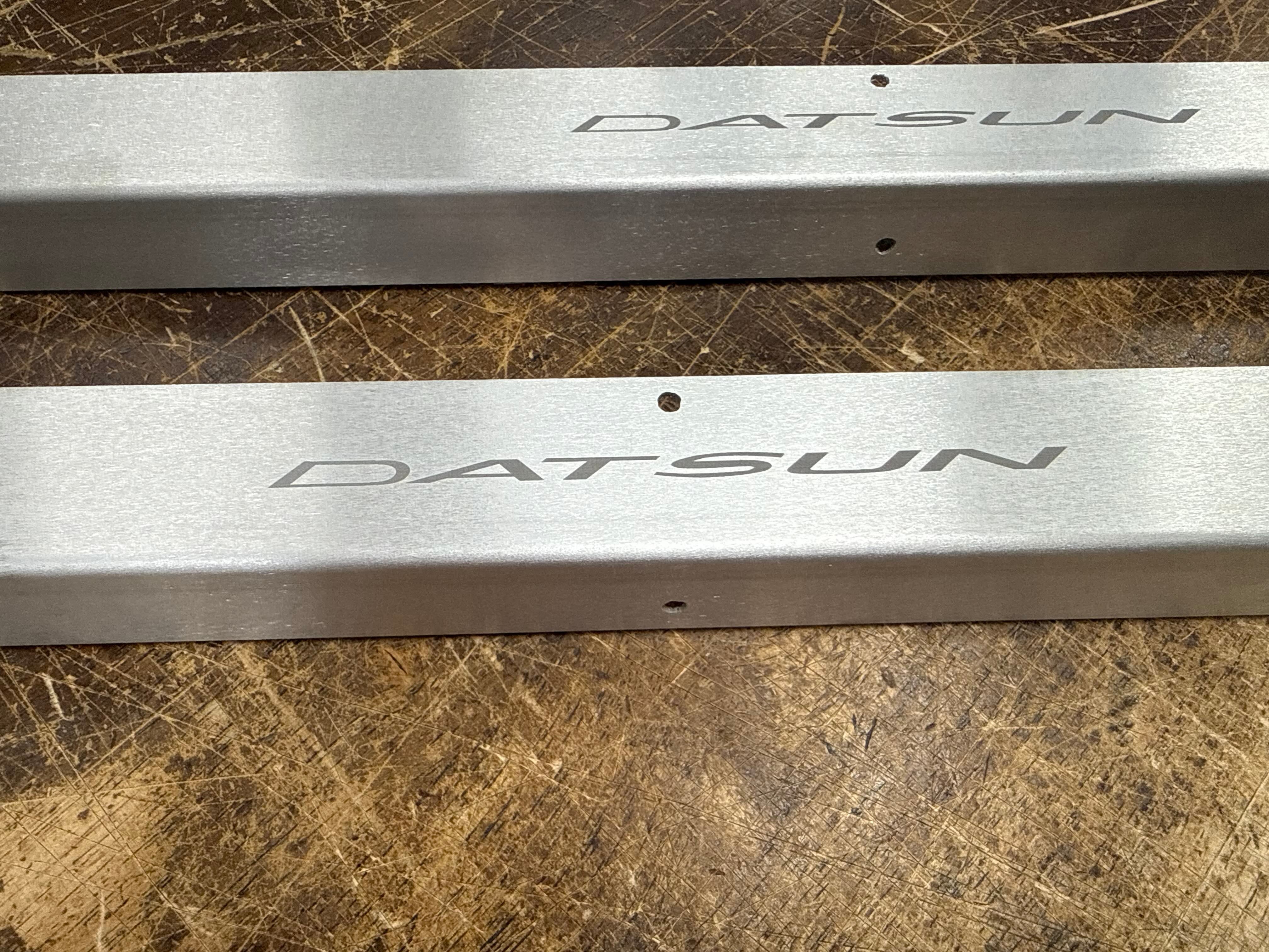 THRESHOLD PLATES, ENGRAVED ALUMINUM | DATSUN | 240Z | 260Z | 280Z