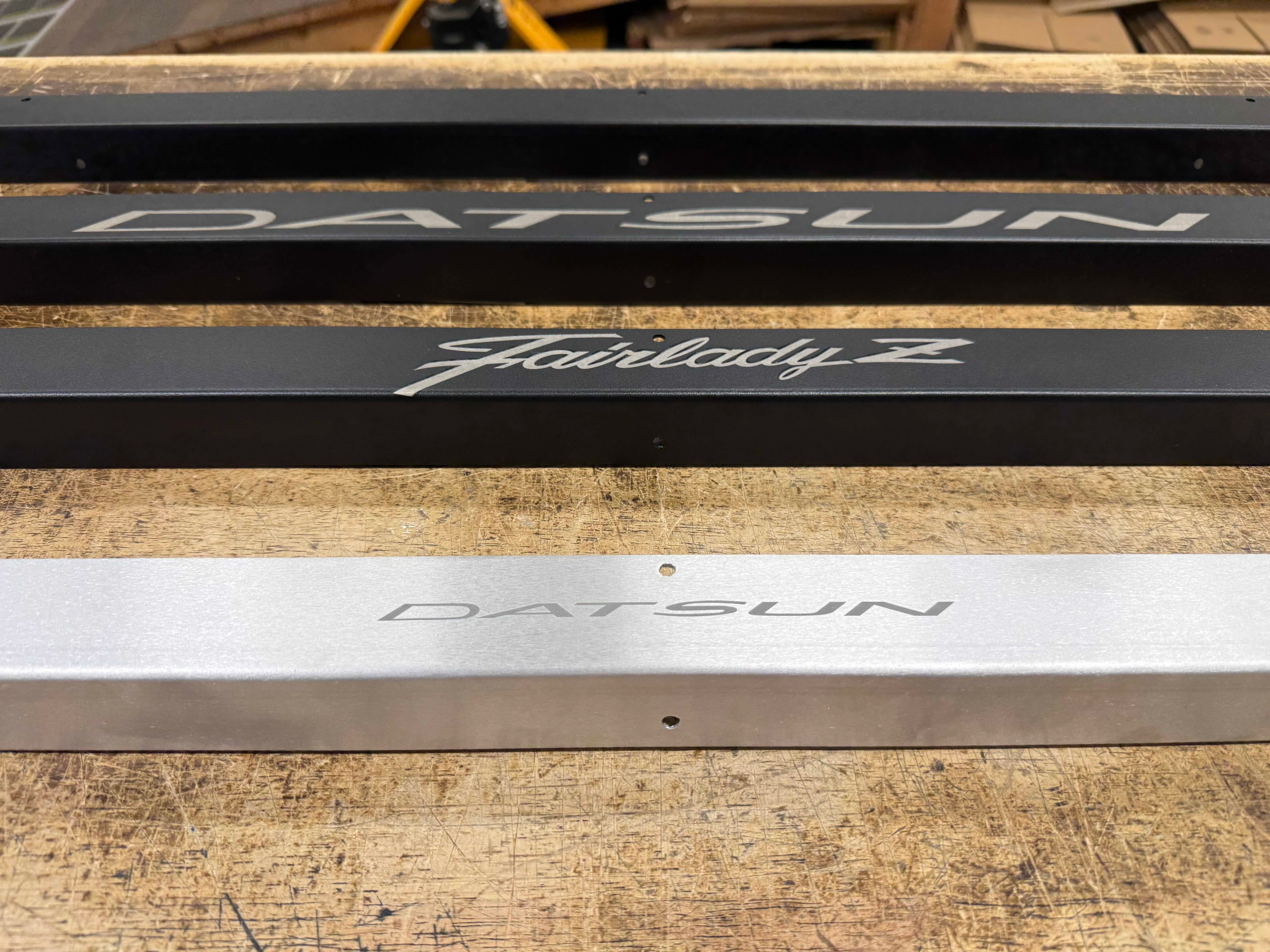 THRESHOLD PLATES, ENGRAVED ALUMINUM | DATSUN | 240Z | 260Z | 280Z