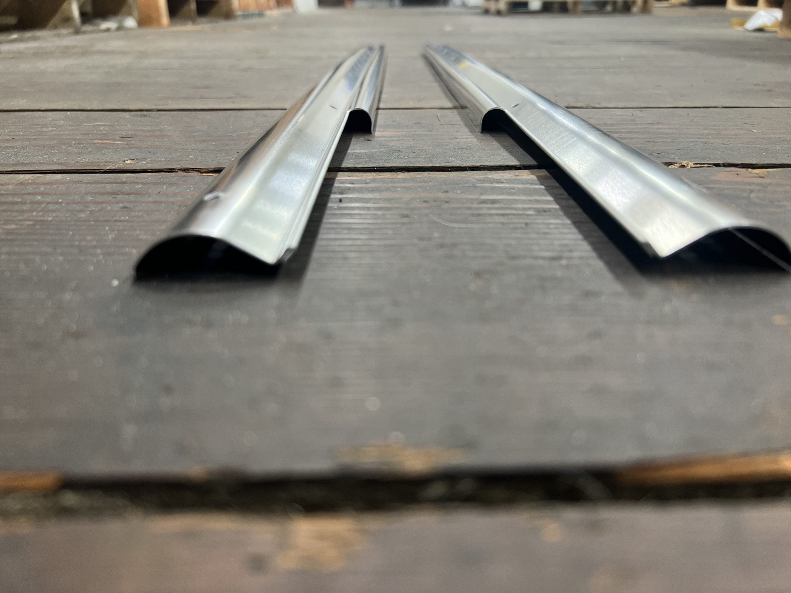 280Z Inner Scuff Plates, raw aluminum