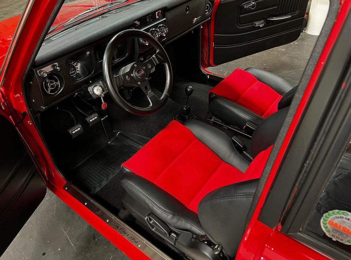 Skillard's Datsun 510 door sills. Car owned by @garysavage42
