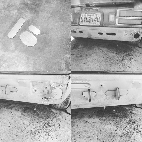REAR BUMPER DELETE WELD-IN PLATES | DATSUN | 280Z