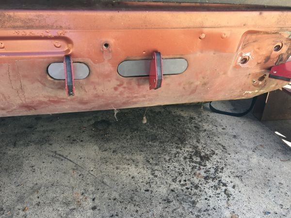 REAR BUMPER DELETE WELD-IN PLATES | DATSUN | 280Z