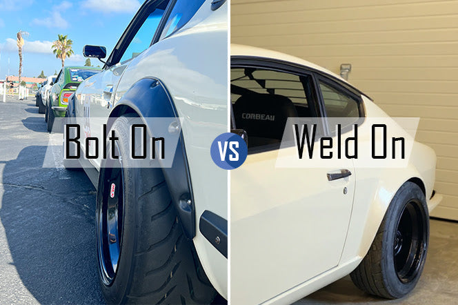Bolt On vs Weld On Datsun Z Fender Flares Compared