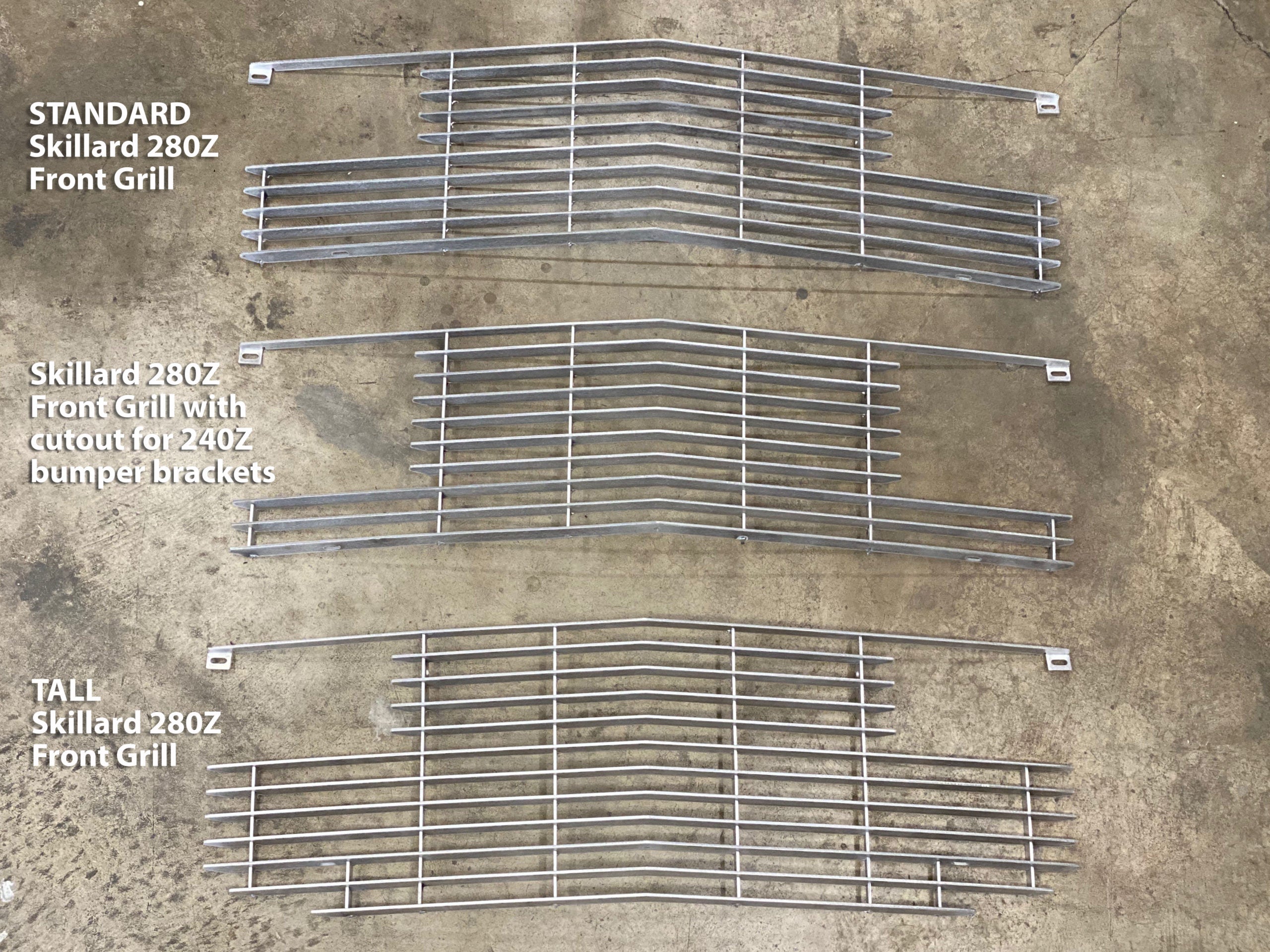 280Z Grill Style Comparison