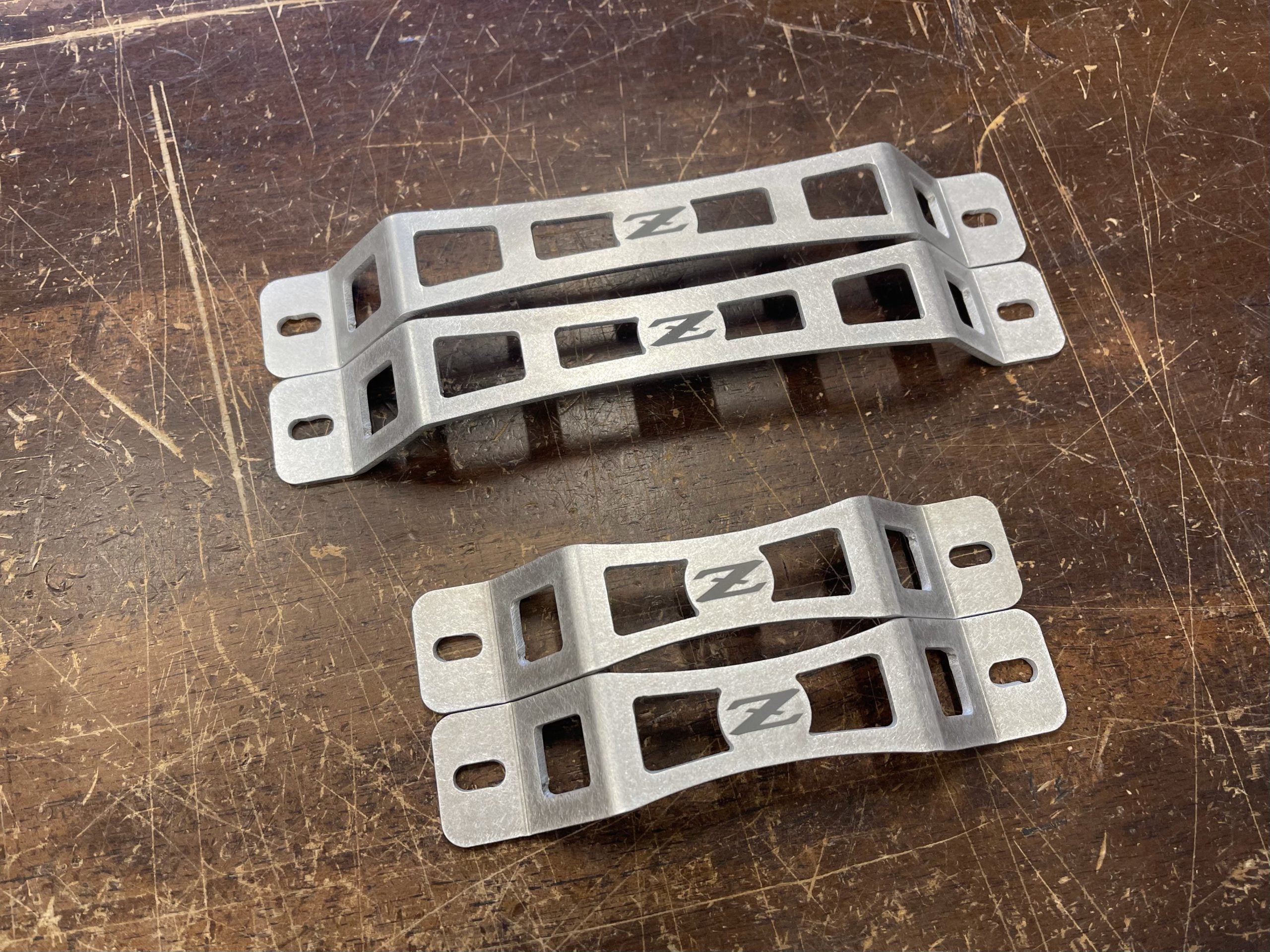 "Z" Door Pull Handles - raw aluminum