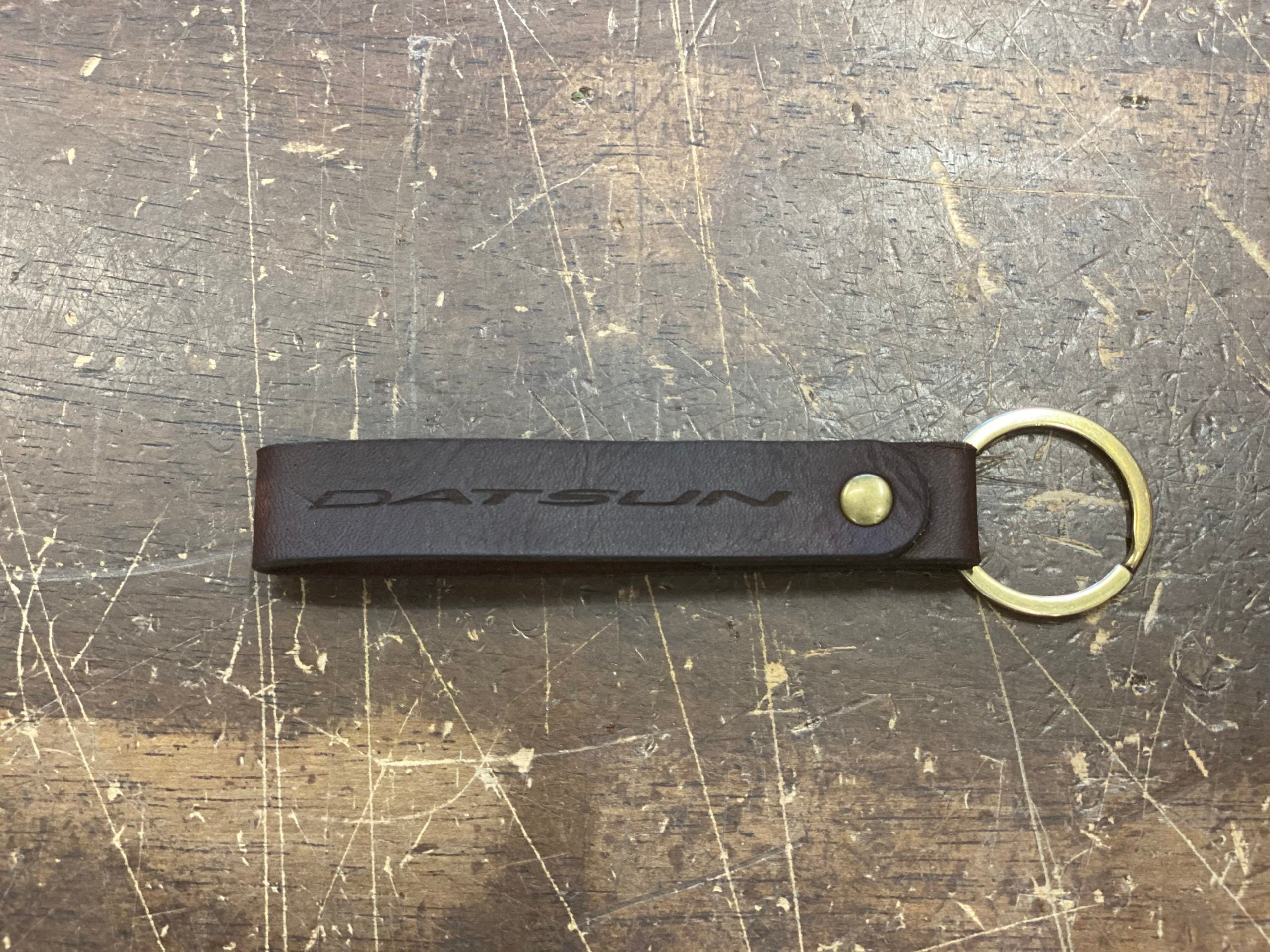 Leather Key Loop - Hickory