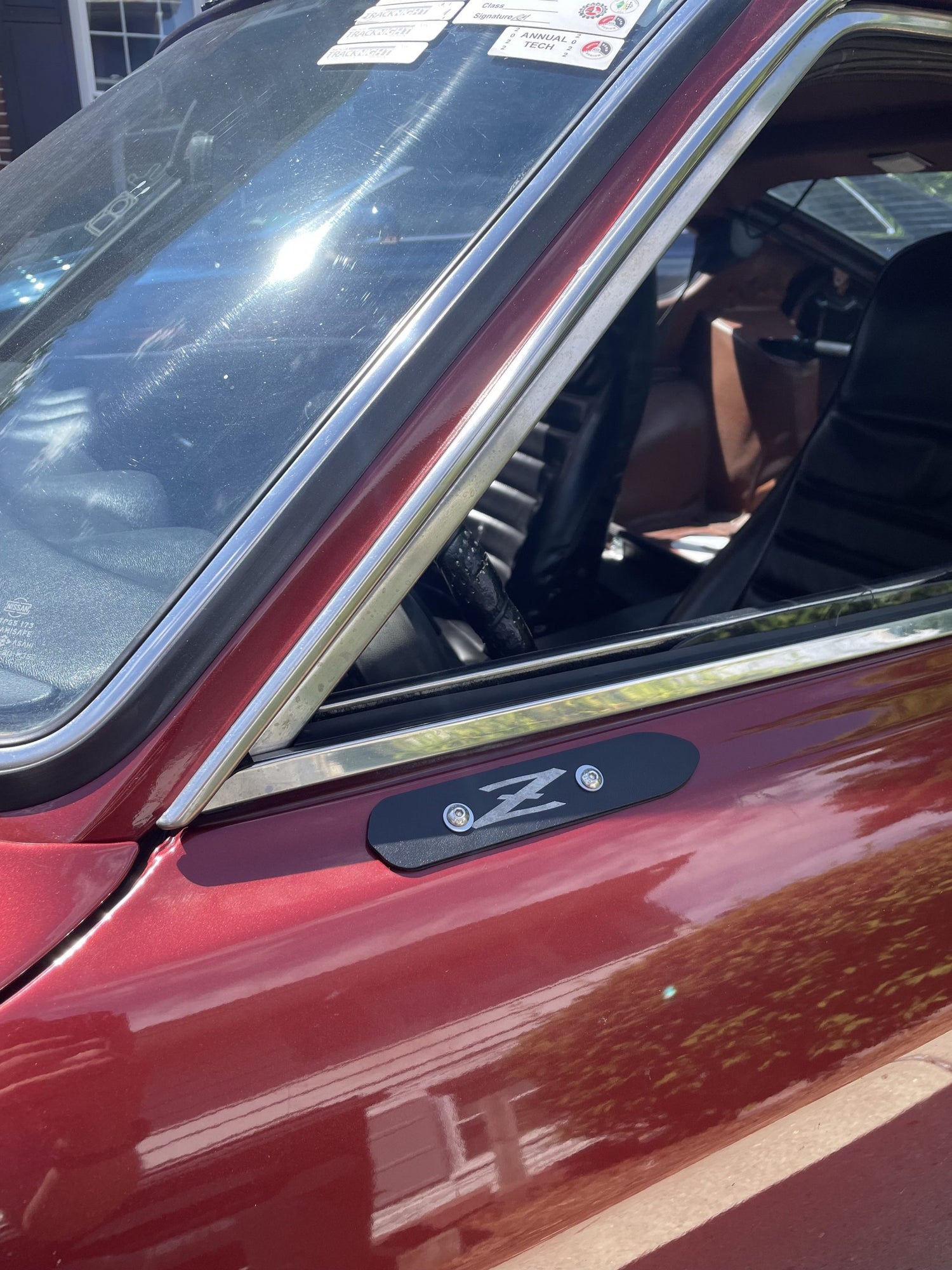 DOOR MIRROR DELETE PLATES (BOLTON) DATSUN 240Z 260Z 280Z